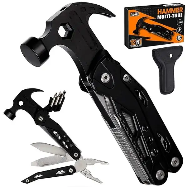 18-in-1 multi-tool hammer, multi-function screwdriver, outdoor, camping, ideal gift for fathers, husbands, boyfriends