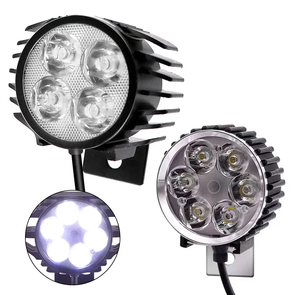 36/48V Electric Bicycle Front Light With Horn 4pin 3pin Waterproof Optiops LED Front Light Waterproof E-Bike Headlight