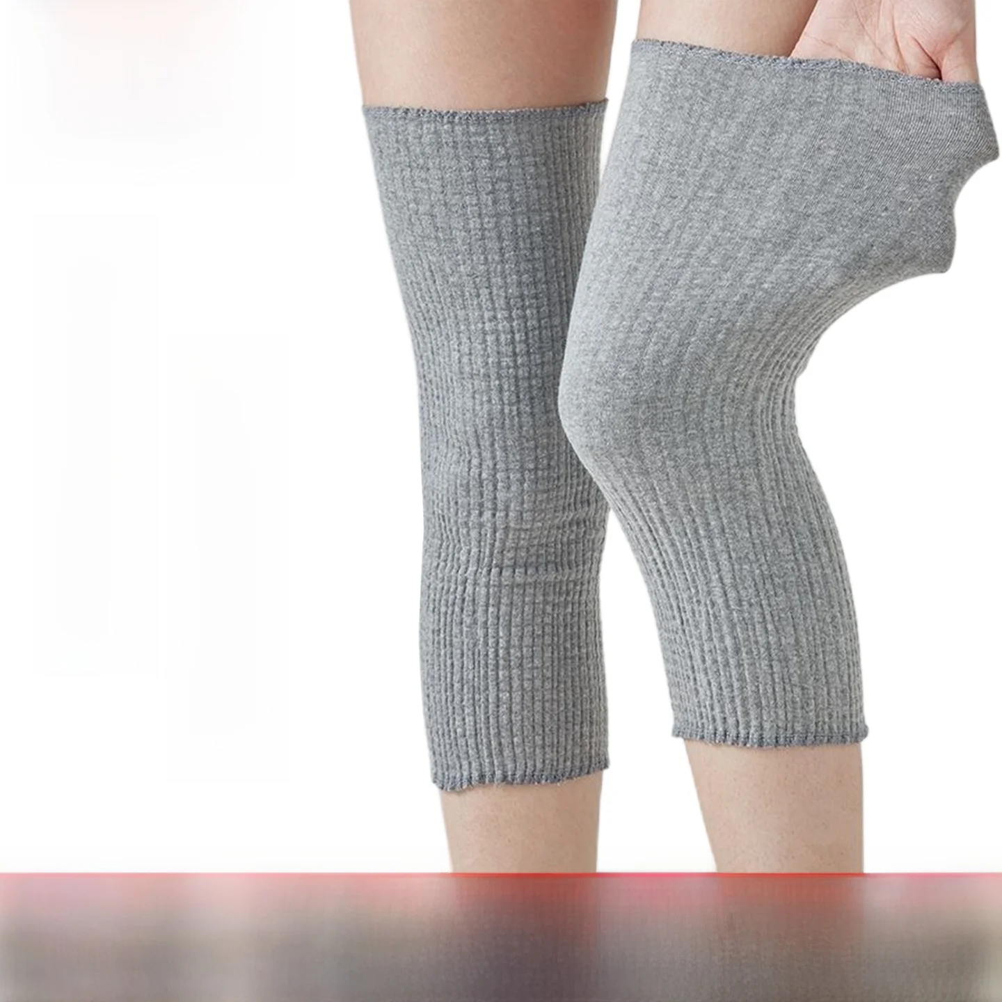 pure-cotton-long-tube-knee-pads-thin-breathable-air-conditioned-room-postpartum-warmth-cold-leg-men-women-joint-leg-cover
