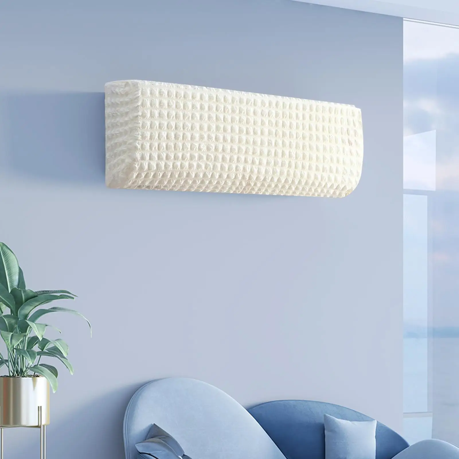 Air Conditioner Dust Cover for Wall Units Washable Retractable Air Conditioning Protective Cover Stylish Design All-Inclusive