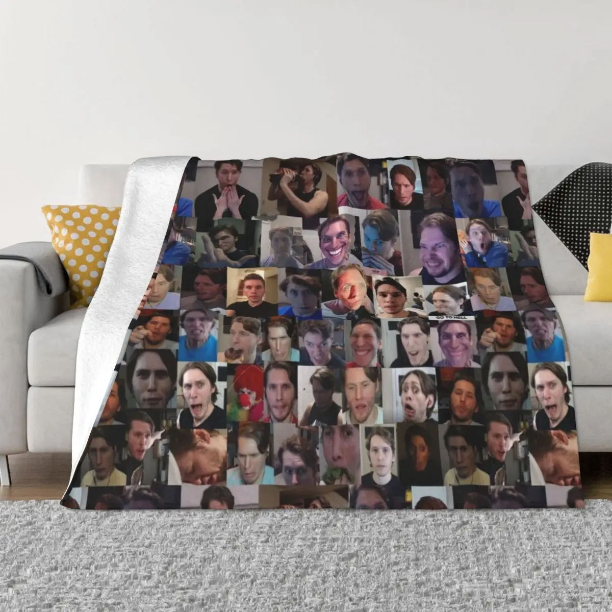 

Jerma Collage Throw Blanket christmas blanket Blanket Luxury Vintage Blanket