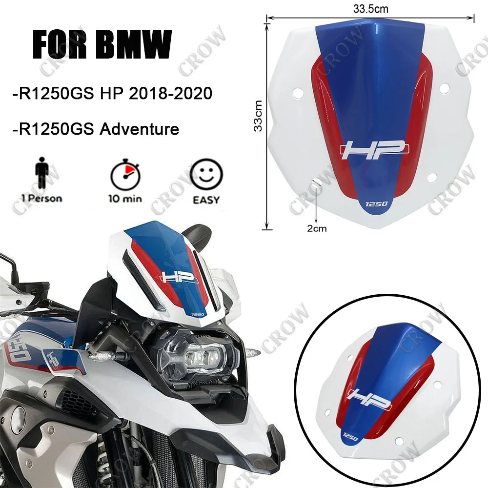 

NEW Motorcycle Accessory Front Windshield Windscreen Airflow Wind Deflector FOR BMW R1250GS HP 2018 2019 2020 R1250GS Adventure