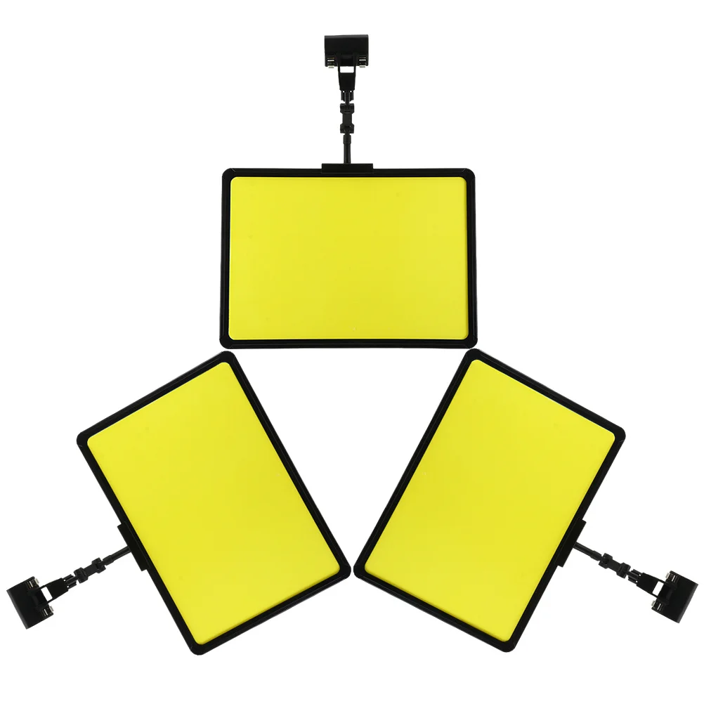 

3pcs Price Sign Holder With Clip Plastic Tag Rack For Market Stretchable Supermarket Price Board Wear-Resistant Display Stand