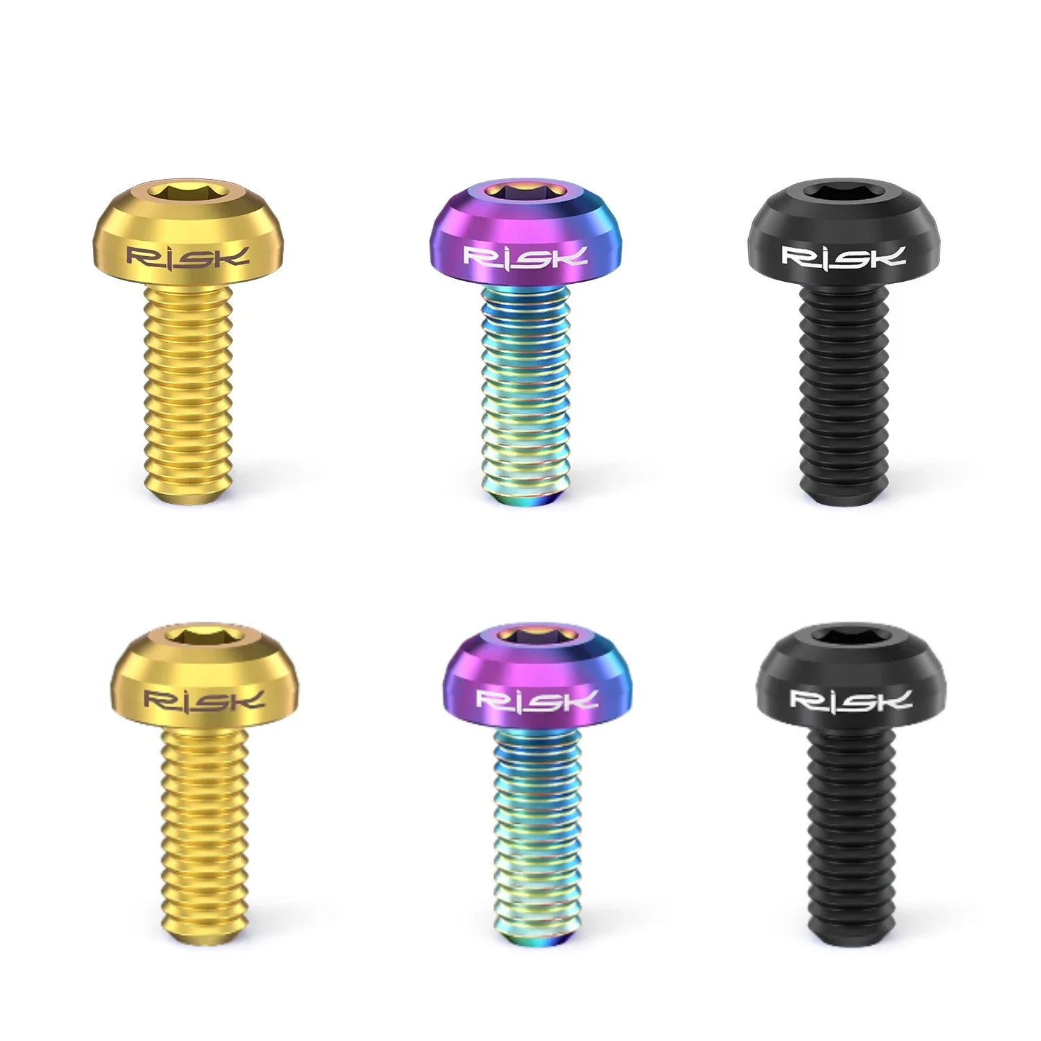 2/4Pcs M5x12mm Pan Head Titanium Screws Bike Water Bottle Cage Bolts MTB Road Bicycle Cycling Replacement Hardware Parts