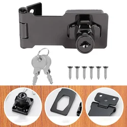 Door Lock Security Protection Lock Card 3Inch Locking Hasp And Staple With Keys Padlock Garage Lock Cupboard Home