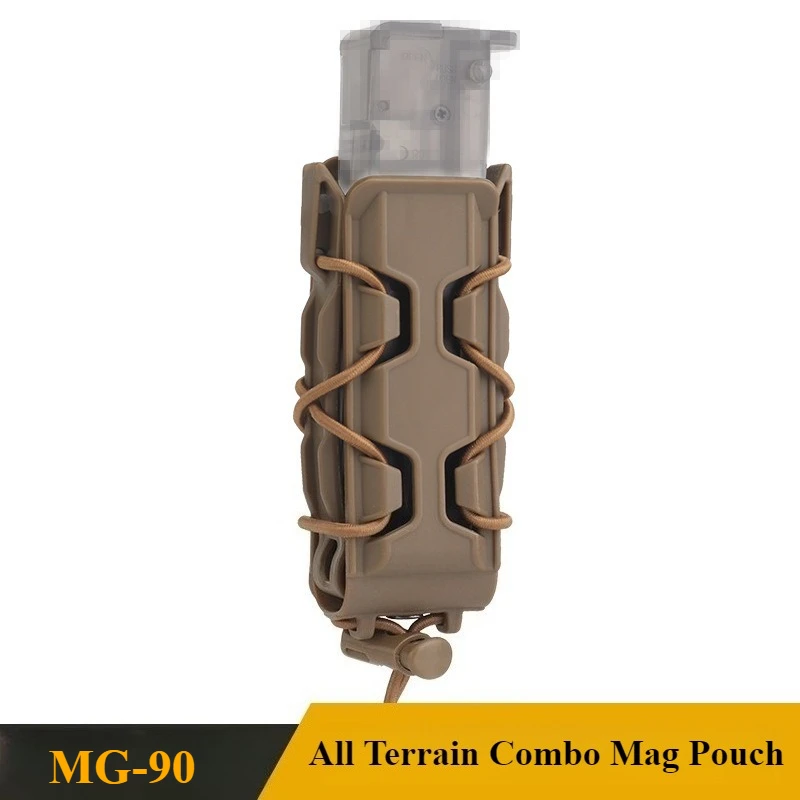 

Adjustable Elastic Cord Outdoor Magazine Pouch for 9mm/45acp Expansion Shooting Hunting Molle Mag Pouch