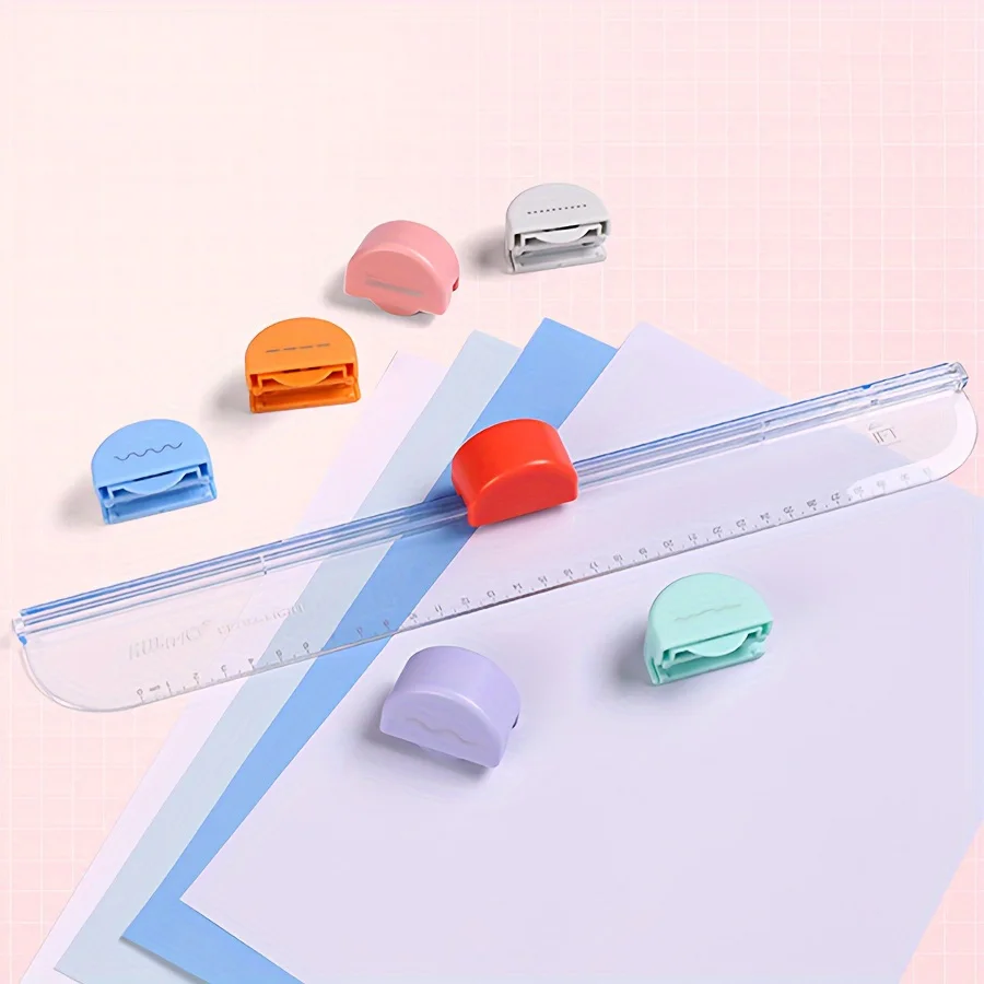 1pc Portable Paper Cutter Effortlessly Cuts Paper Perfectly Every Time, Cutting Paper Safely And Without Hurting Your Hands!