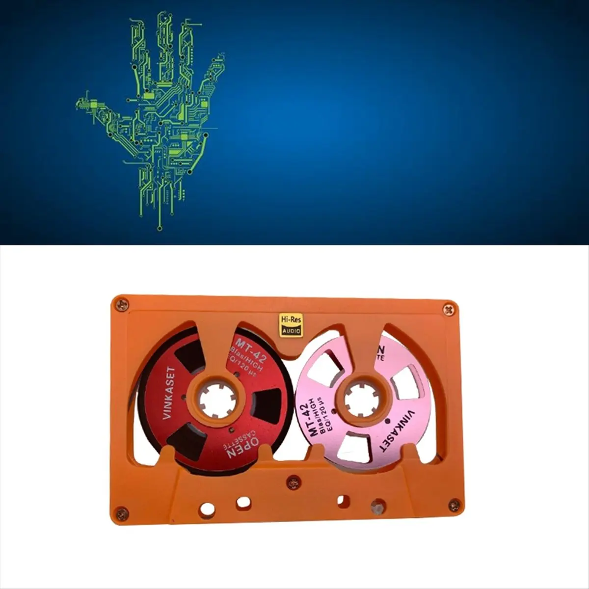 【~ New A88T】50 Minute Blank Tape Disk Cassette Tape Double-Sided Metal Small Open Disk Hollow Case Blank Cassette Tape