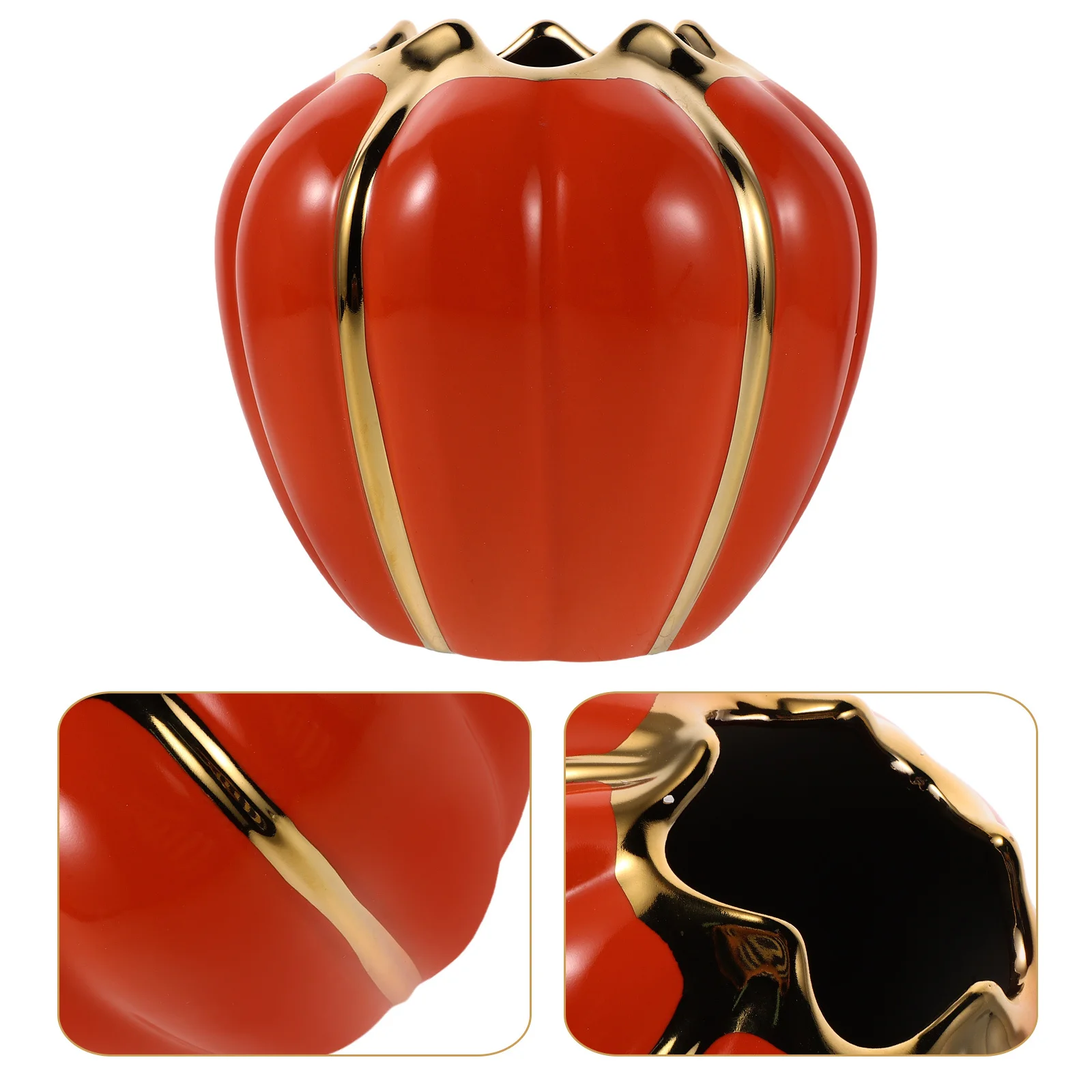 

Vintage Ceramic Pumpkin Utensil Holder Fall Kitchen Decor Thanksgiving Cutlery Organizer Table Centerpiece Candy Jar