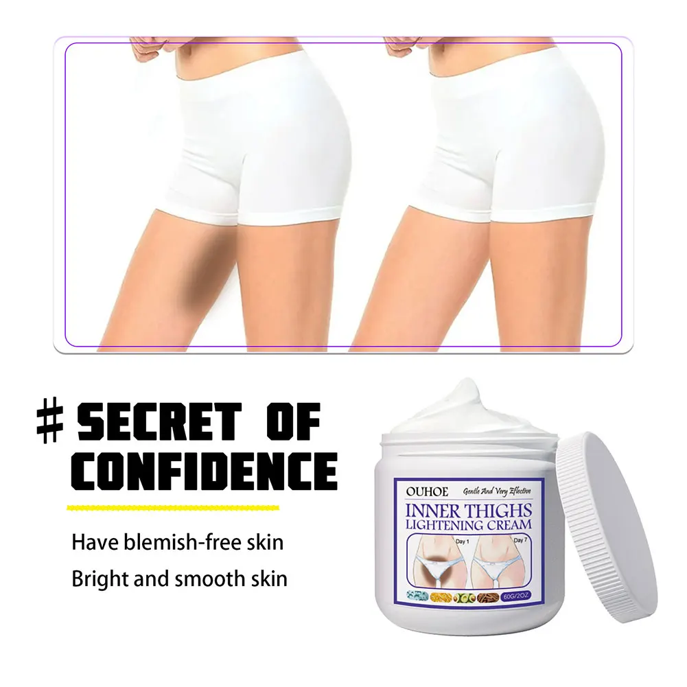 60g Inner Thighs Lightenings Cream For Dark Spots Brightening Dark Inner Thigh Cream Dark Spot Remover For Elbows Leg Knees Neck