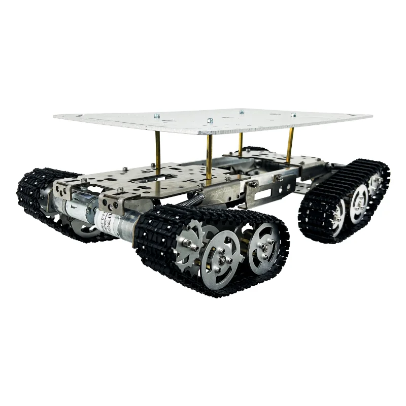 2.4G Remote Control Intelligent Car, Tracked Obstacle Crossing Robot, Four-wheel Drive Mobile Chassis, TS800S