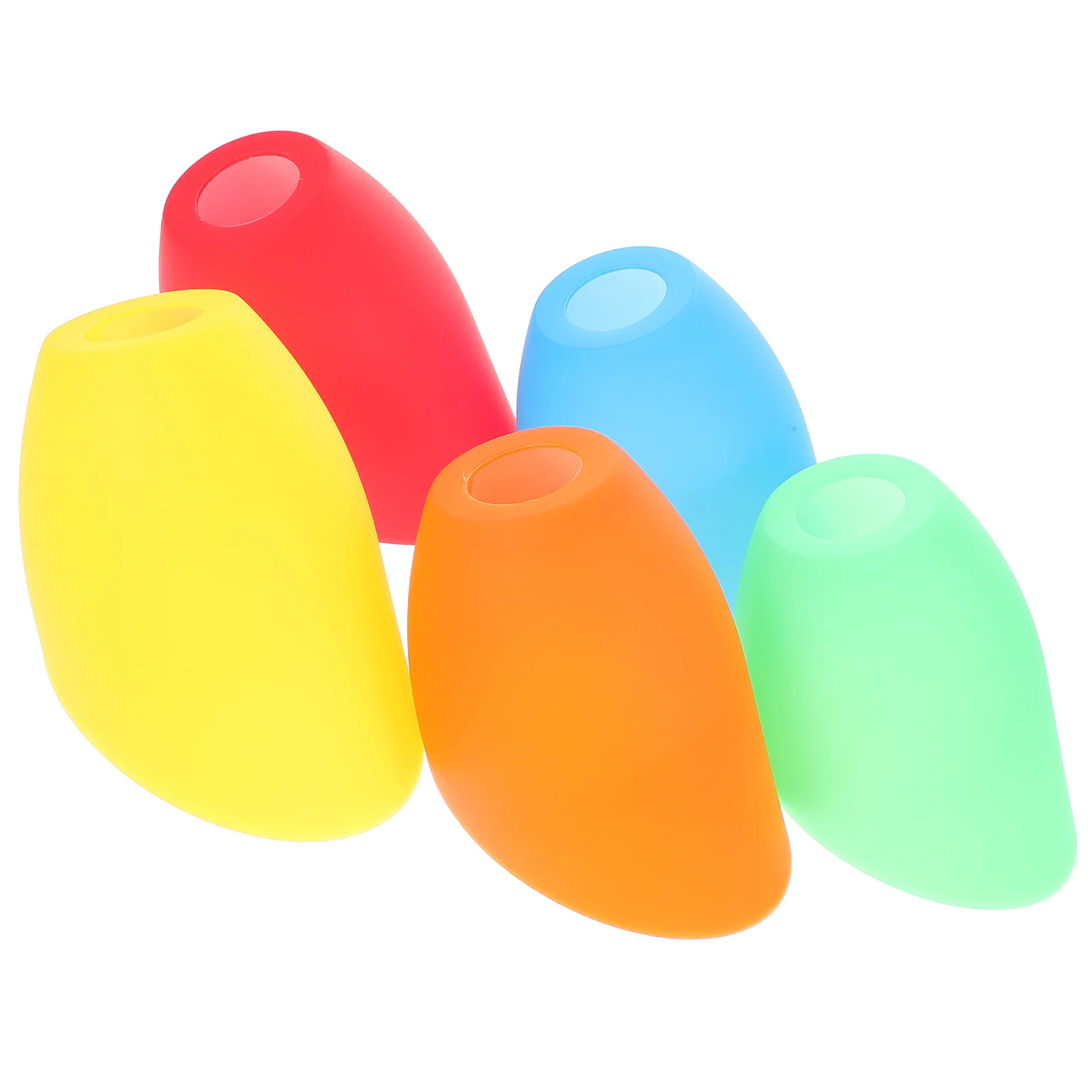 

5Pcs Horseshoe Shape Plastic Lampshade Colorful Housewarming Gift for Living Room Bedroom Decoration Plastic Lamp Shade