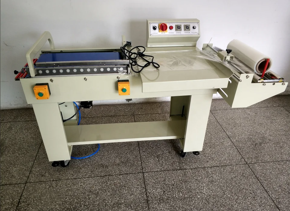 Cheaper Semi-Automatic Pneumatic L-Bar Sealer Cutter Machine for Shrink Film - Compact Size with Sealing And Cutting Features