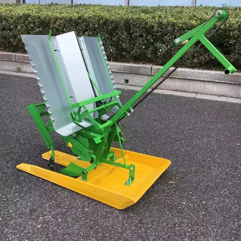 Reinforced 2 Rows Hand Operated Rice Transplanter Manual Paddy Rice Planter Best Price for Rice Seeder Machine