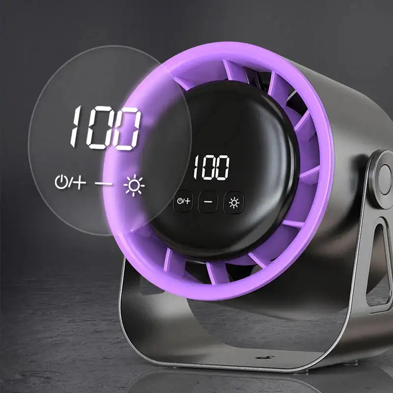 Ventilador elétrico multifuncional, circulador de 100 velocidades, sem fio, portátil, silencioso, para casa, mesa, parede, teto, refrigerador de ar