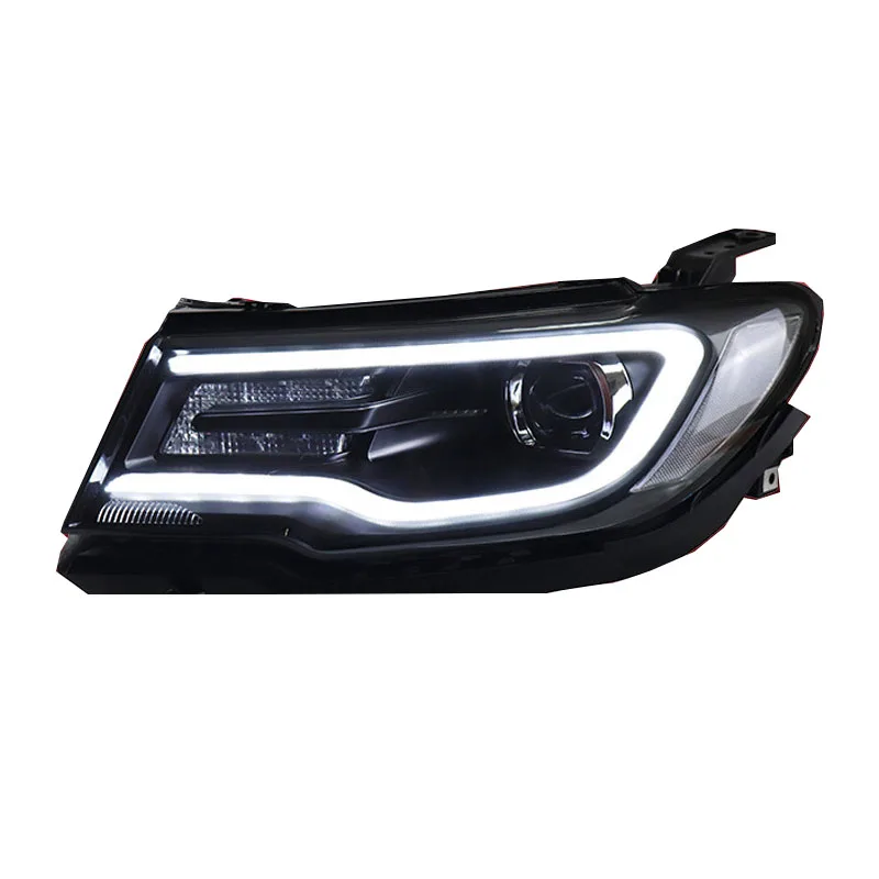 

for Car Accessories HID Xenon headlight LED DRL headlamp for JEEP Compass 2017-2019 head lamp Assembly plug and play