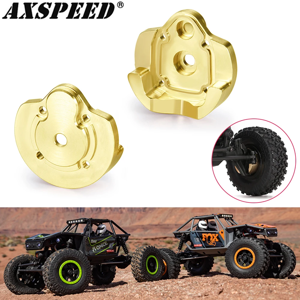 Axspeed Messing Buitenste Portal Covers Contragewicht Voor 1/18 Axiale UTB18 Capra Buggy Upgrade Onderdelen