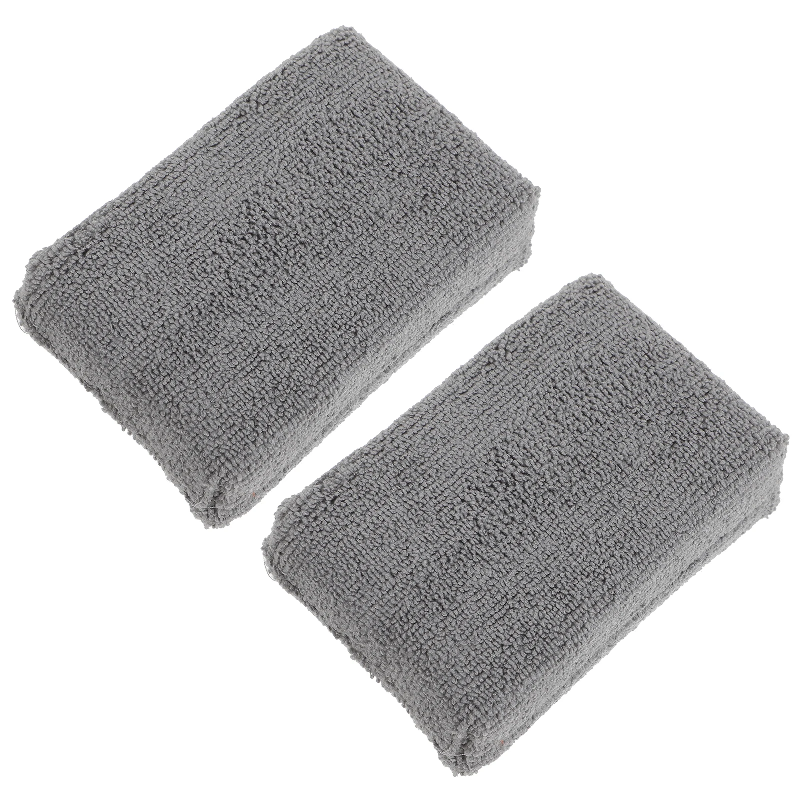 

2Pcs Grey Car Waxing Sponge Pad Polishing Tool Cleaner Anti Hail Towel Durable Soft Reusable Vehicle Detailing Applicator Pads