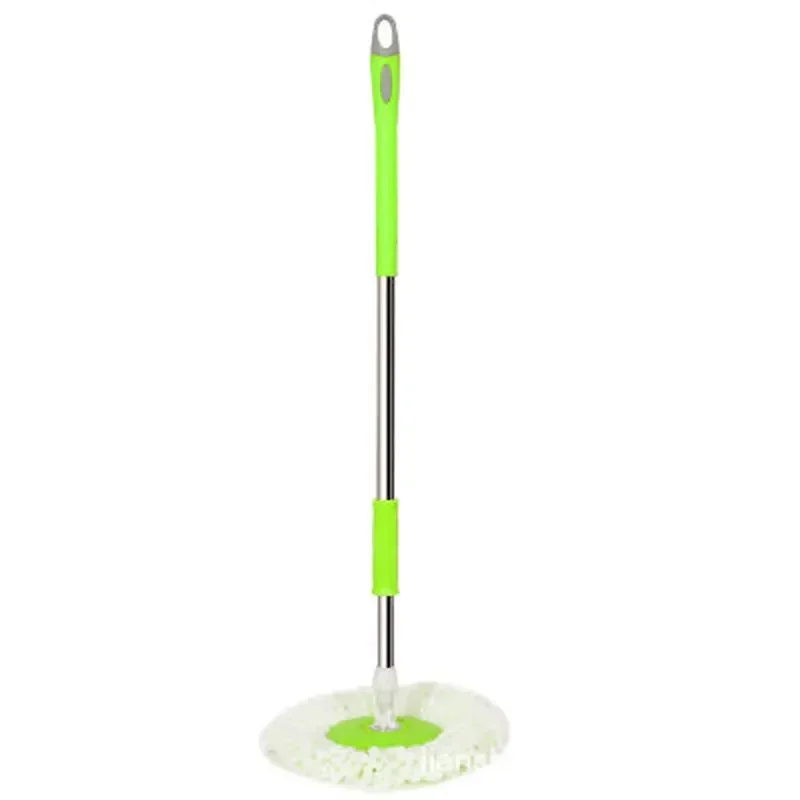 Floor Cleaner 360 Degree Rotating Mop Pole Thickened Stainless Steel Retractable Hand Press Spin Dry Magic Mop Cleaning Mop Spin