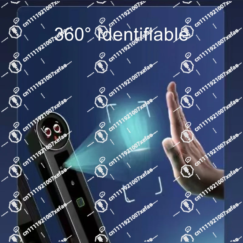 WiFi 3d facial recognition fingerprint digital keyboard smart lock with video intercom