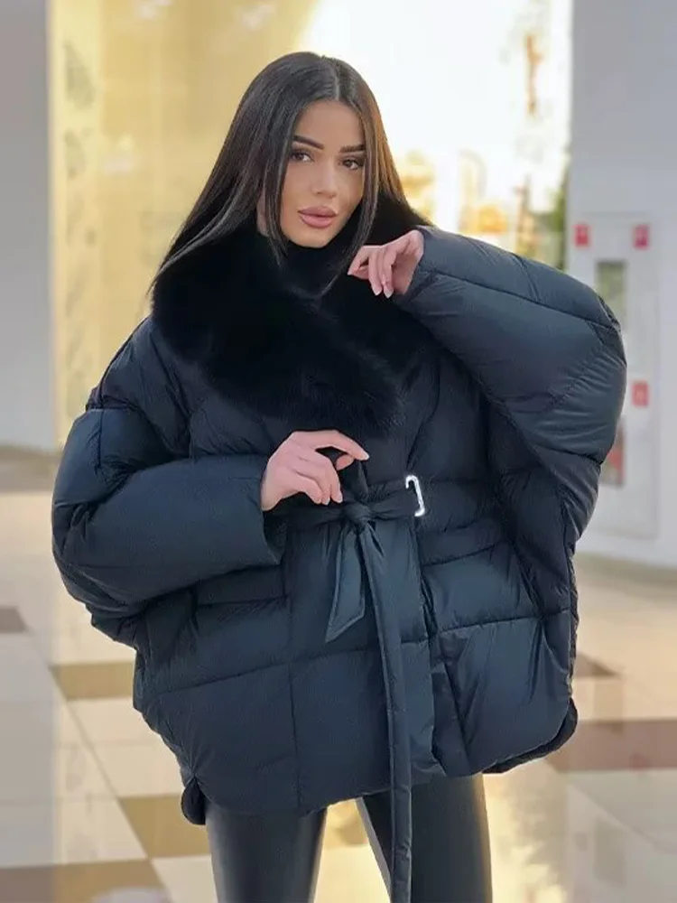 

HH модная женская повседневная однотонная куртка женская зимняя с воротником из искусственного меха утолщенный пояс карман украшение с длинными рукавами хлопковая одежда