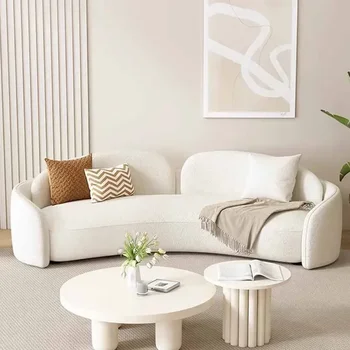 북유럽 스타일 거실 소파, 미니멀리스트 라운지 양털, 레이지 소파, 모던 퍼프 소파, Muebles Para El Hogar 홈 가구