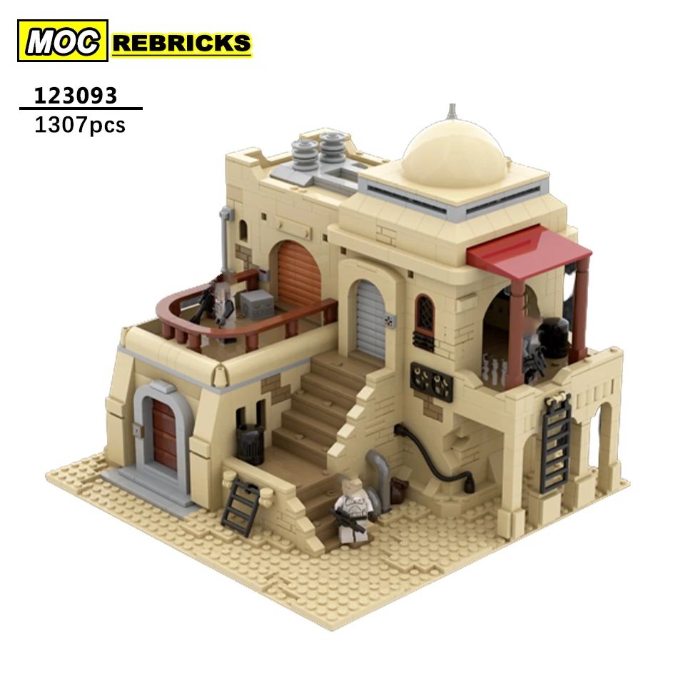 

Space Movie Desert City Architecture Villa Building Block DIY Model House MOC-123093 Collection Experts Bricks Toy Xmas Gifts