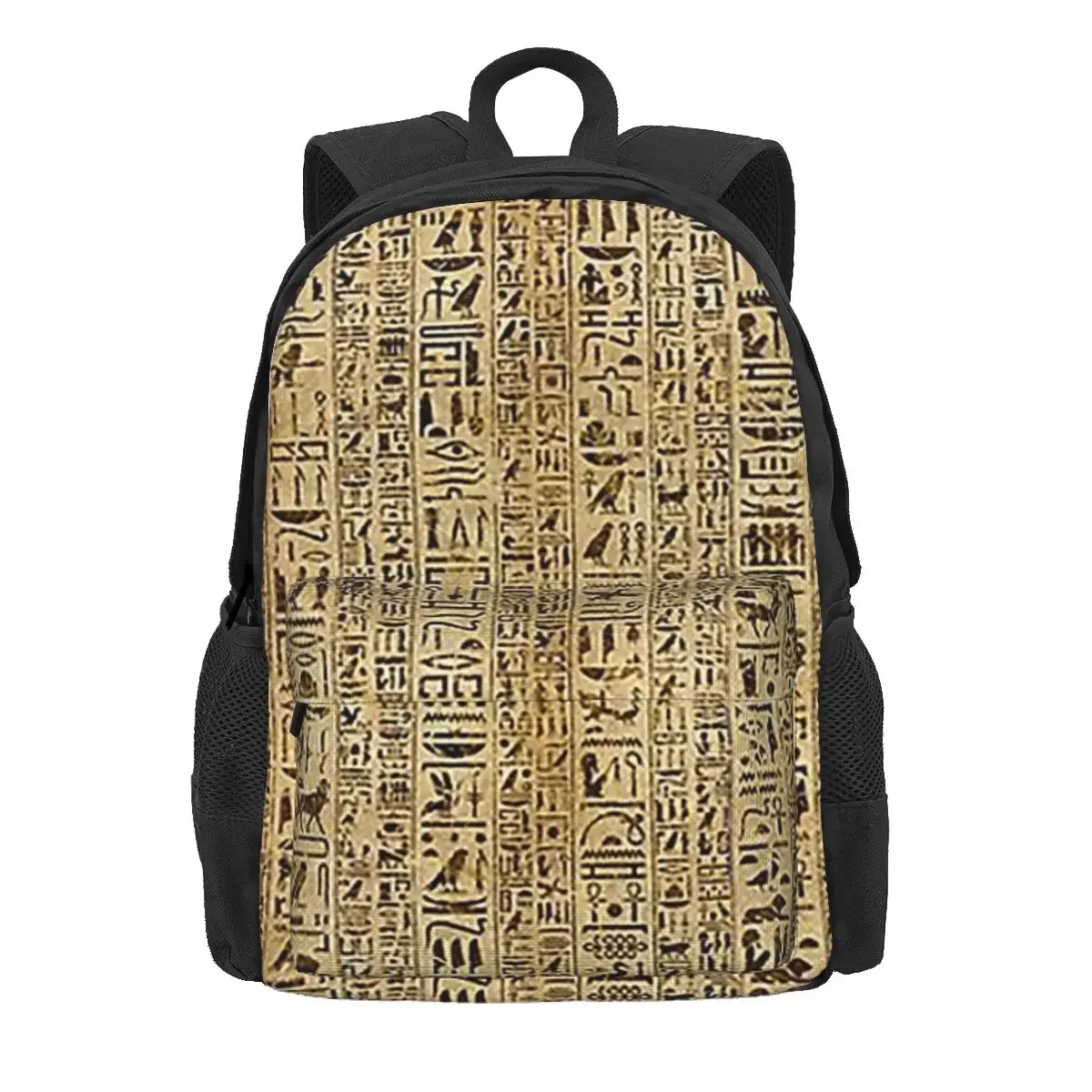 

Egyptian Hieroglyphs And Deities Backpack Daypack Large Capacity Kids BookBag School Bag Shoulder Bags for Men Women