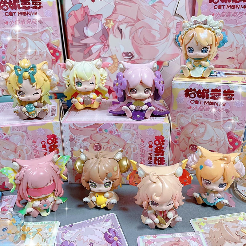 

Оригинальный Moni Cute Cat Kitten, офисная глухая коробка, настольный дисплей, игрушка-сюрприз, подарок на день рождения для девочки