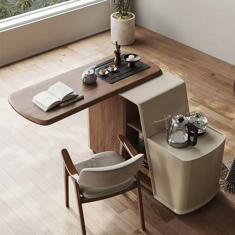 LH removable Kung Fu tea table integrated household small apartment living room balcony rotating tea table