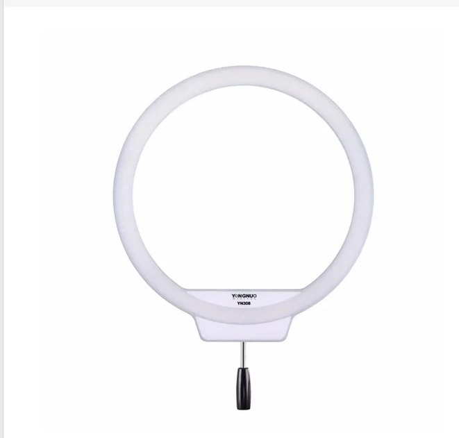 Yongnuo YN308 Selfie Ring Light 5500K of Color Temperature LED Video Light Photography kit+adapre+1.9m Light stand