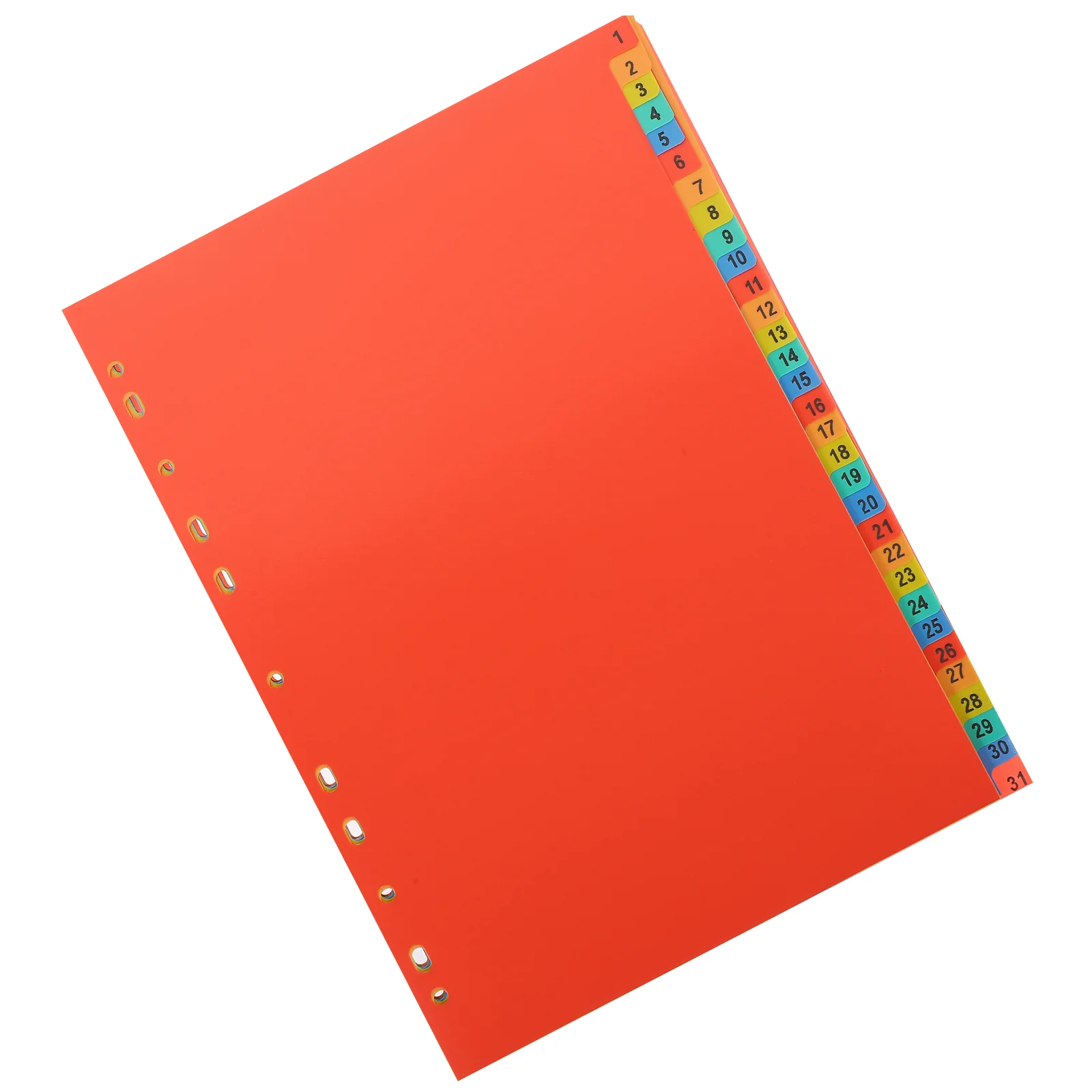 A4 Index Divider Customizable Tabs Office Page Markers Dividers Punch Hole Card File Pvc Notepad Binder Journal