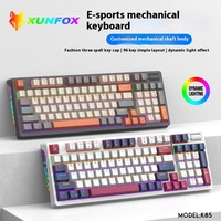 Xunsvfox K85 96 Keys Wired Usb Mechanical Keyboard Customized Hot-Swapable Full Key No Impact Ergonomics Waterproof Support