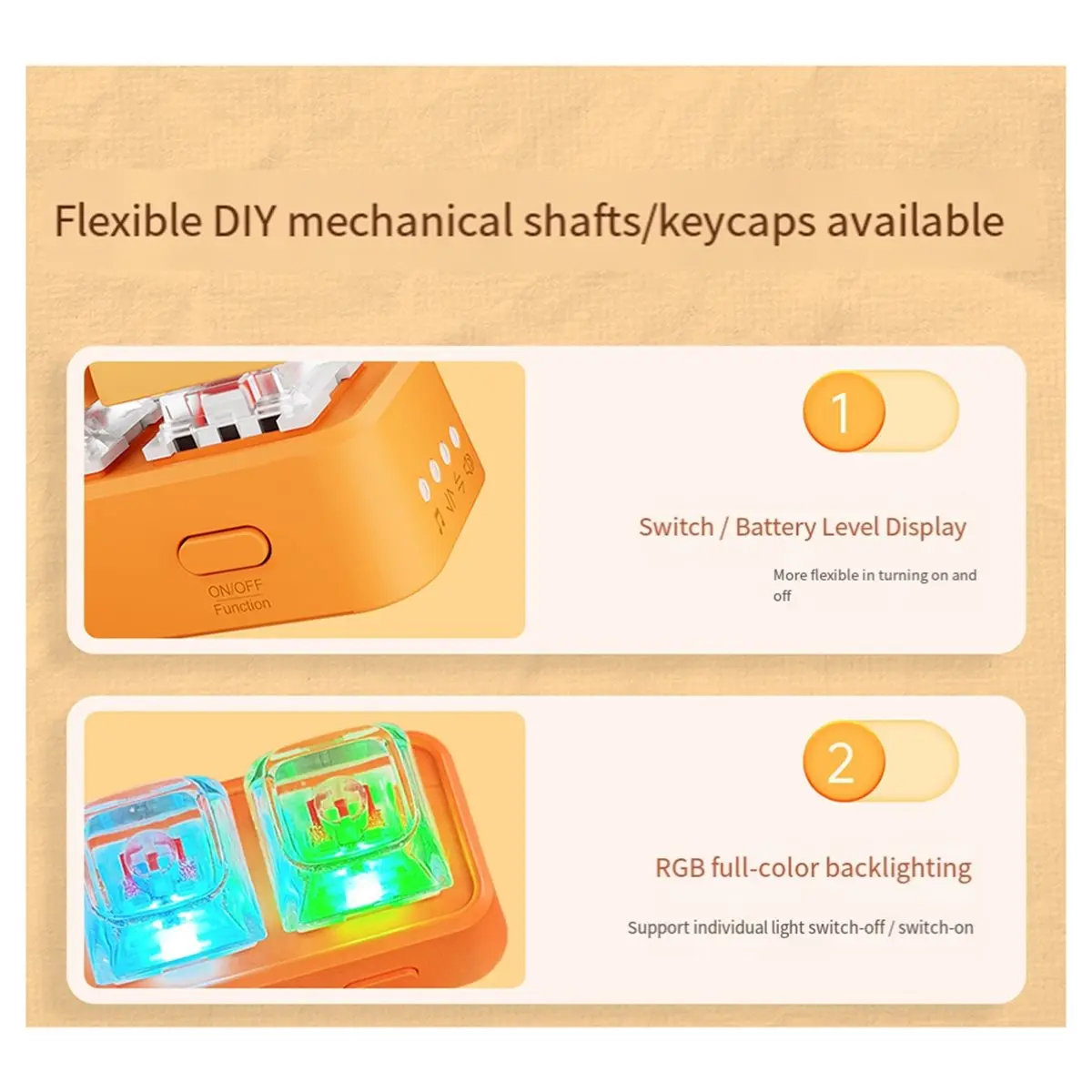 DT90 New Multi-Functional Keyboard Page Turner Short Video Slide PPT Page Flipping Music Switch Take Photos Remote Control White