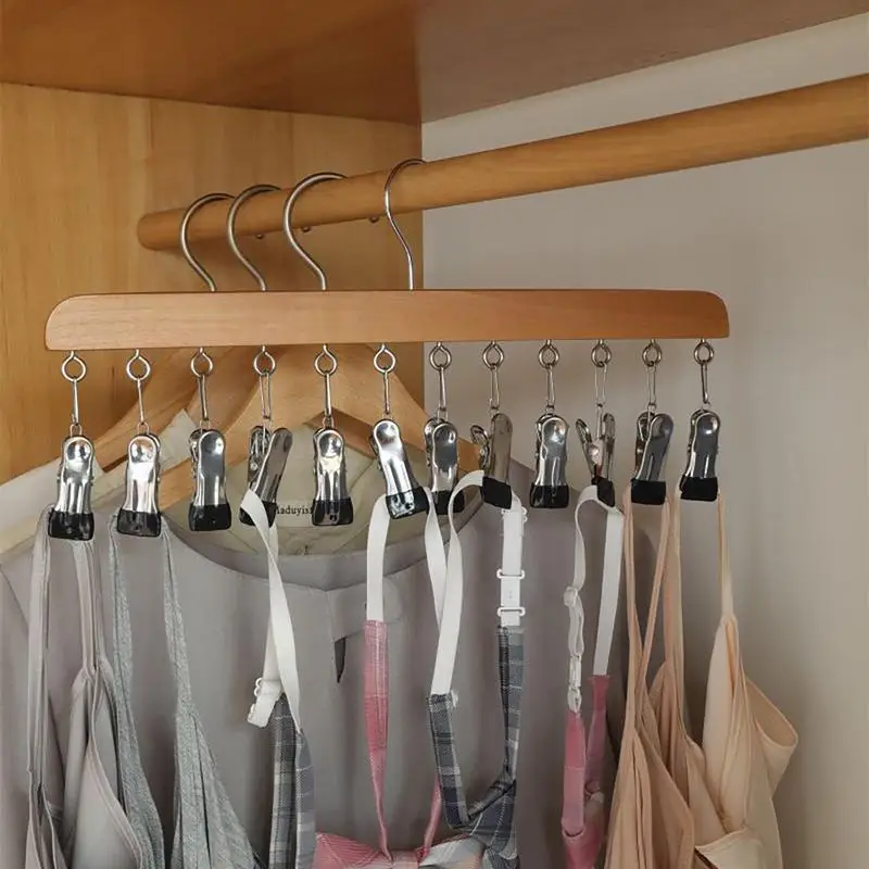 Cap Organizer Hanger Multi Functional Space Saving 12 Storage Clips Hanging Rack Clothes Organizer For Closet Bedroom Accessory