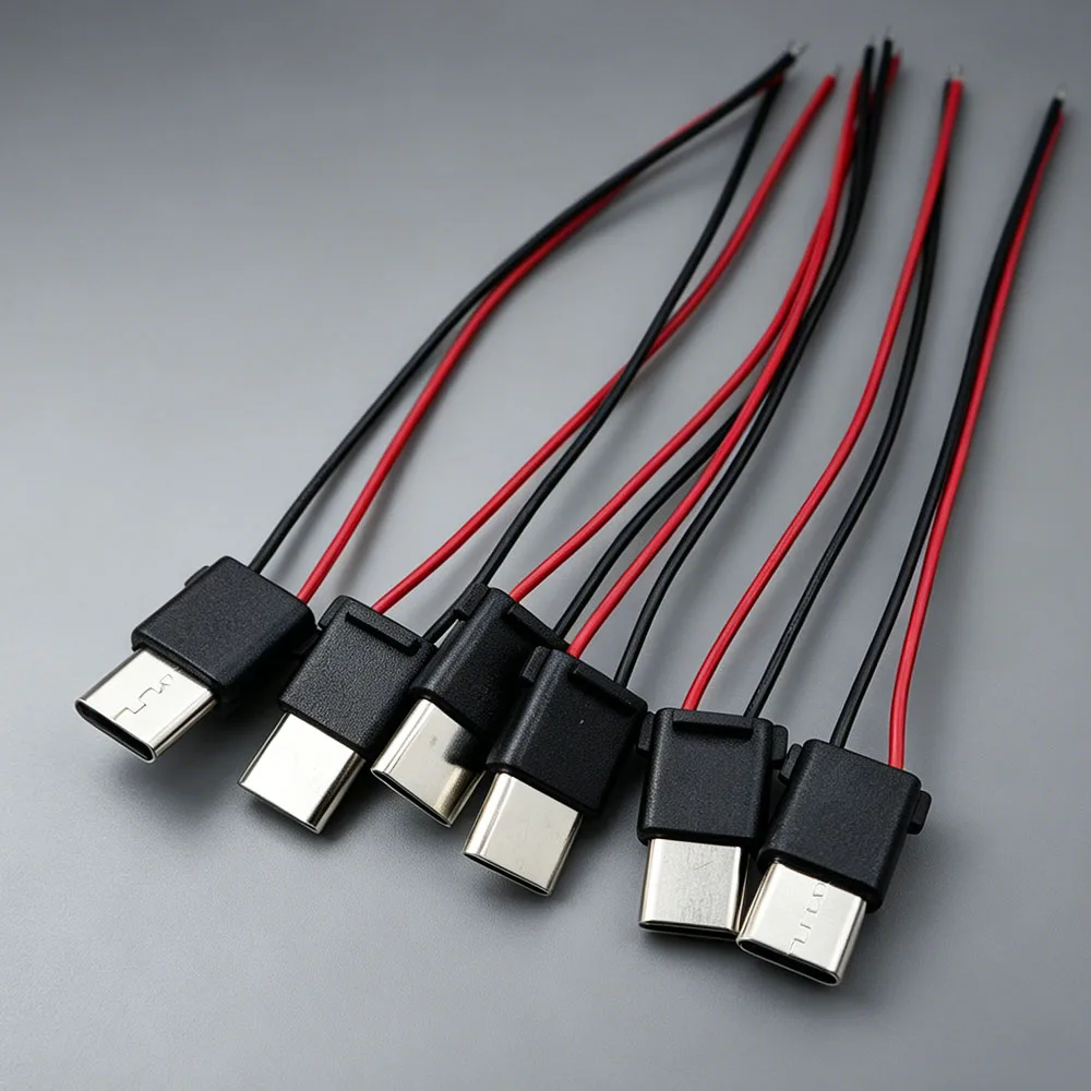 2/5PCS Type-C Male Head With Resistor Capacitor Type-C Modified Plug For Mobile Phone Power Bank Special Connector C Port