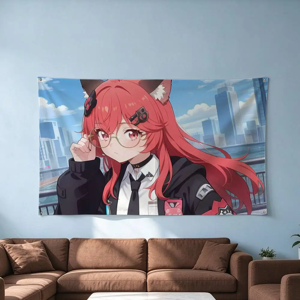 Neverness to Everness Nanally  NTE  Flags Wall Hanging Tapestry Outdoor Garage Room Decorative flag Background Blanket