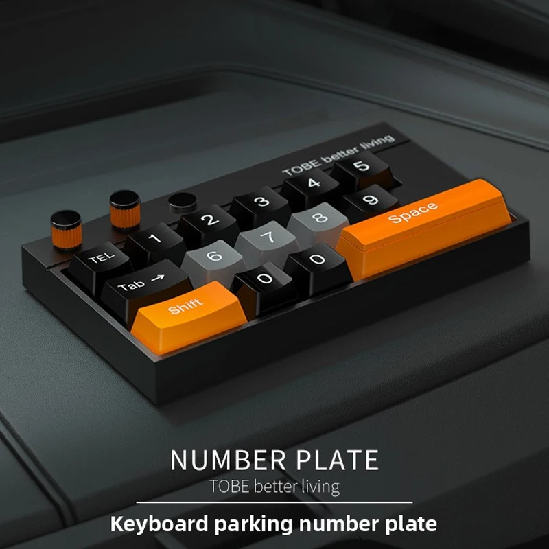 

Automobile Temporary Parking Keyboard Number Plate Creativity Telephone Sign Mobile Phone Plate Automobile Interior Accessories