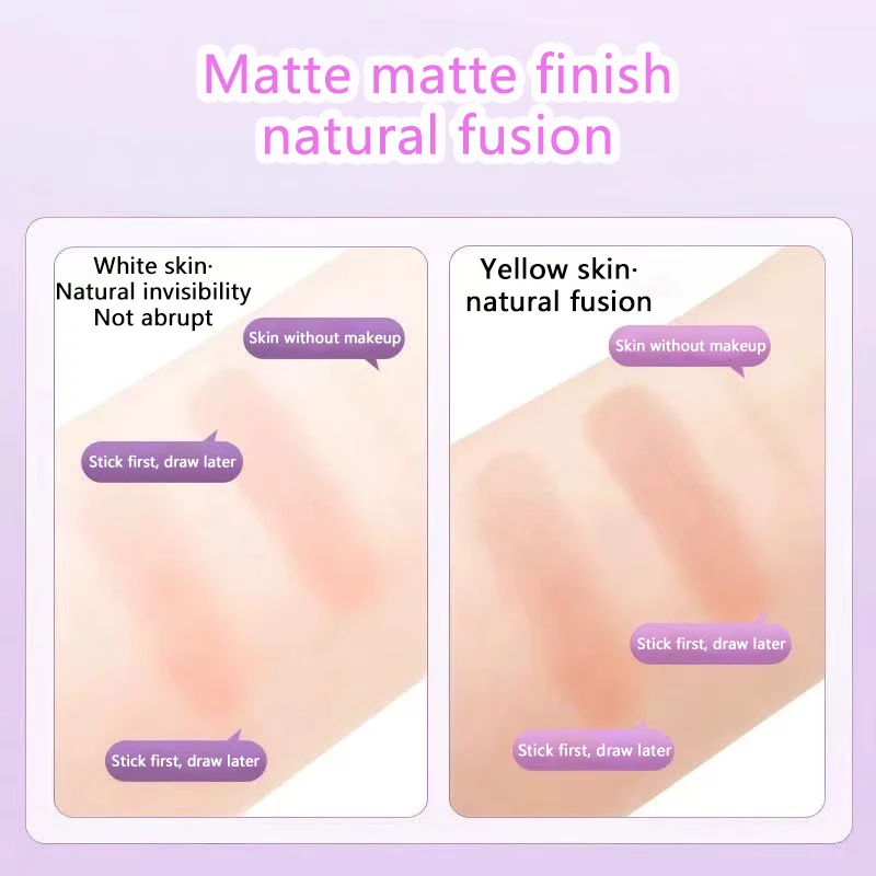 เทปมองไม่เห็นเปลือกตาสองชั้น 200 ชิ้น ไหมขัดฟันธรรมชาติ แถบสีเบจอ่อน มีกาวในตัว แต่งตาธรรมชาติและเครื่องมือ