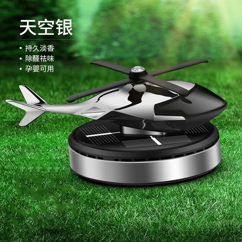 SPS WholeSale Solar Power Helicopter Aroma Decoration Car Dashboard Helicopter Aroma Ornament Solar Energy Helicopter Decor