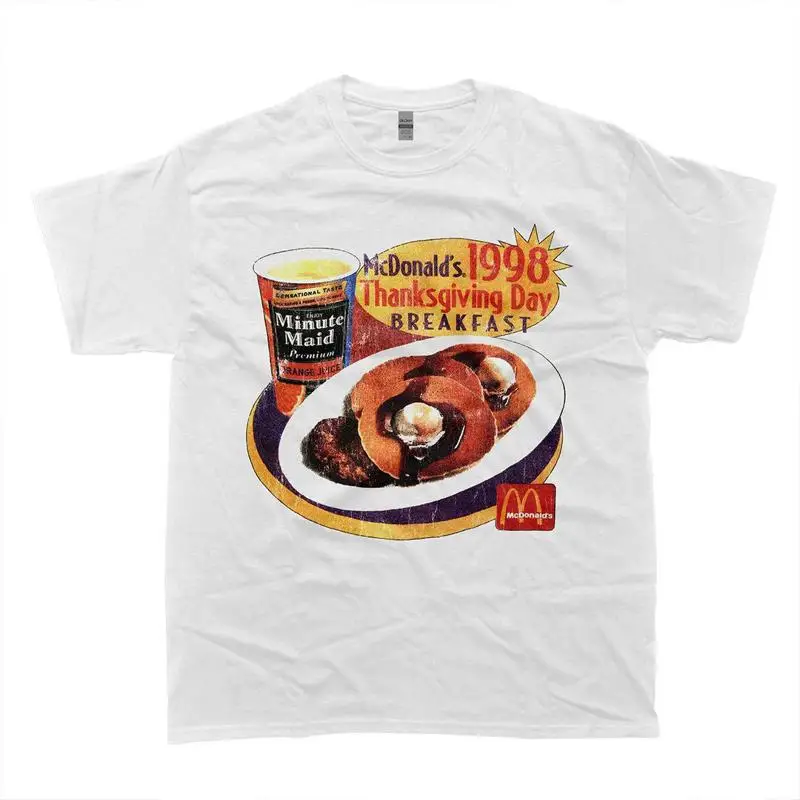 McD0nald’s 1998 Thanksgiving Vintage Cover Tee Shirt S-5XL