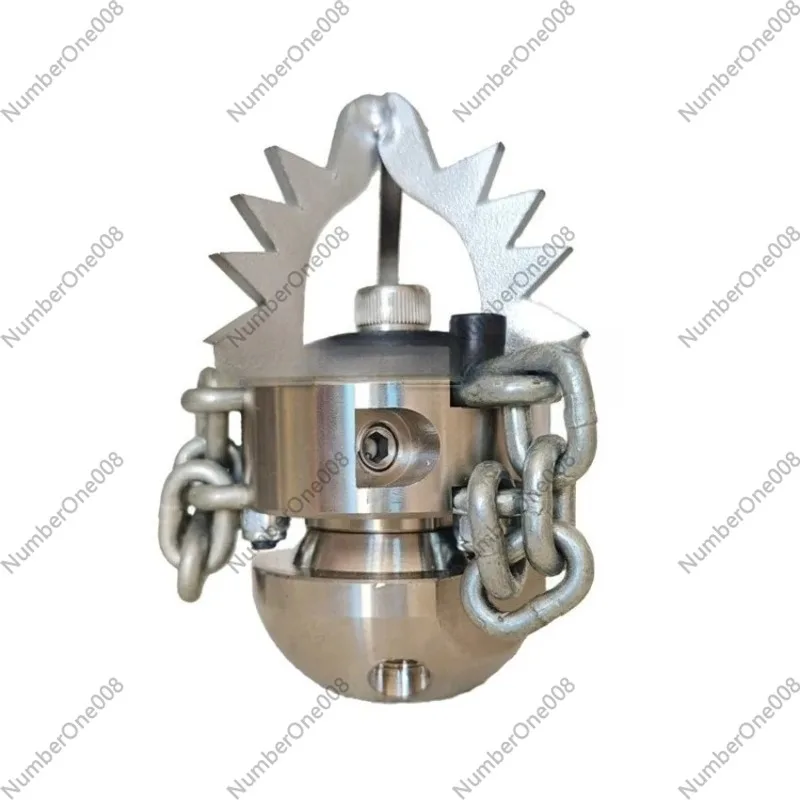 For High-pressure Blasting Nozzle 0.65KG Stainless Steel Rotating Cleaning And Dredging Of Hard Objects In The Sewer Pipeline