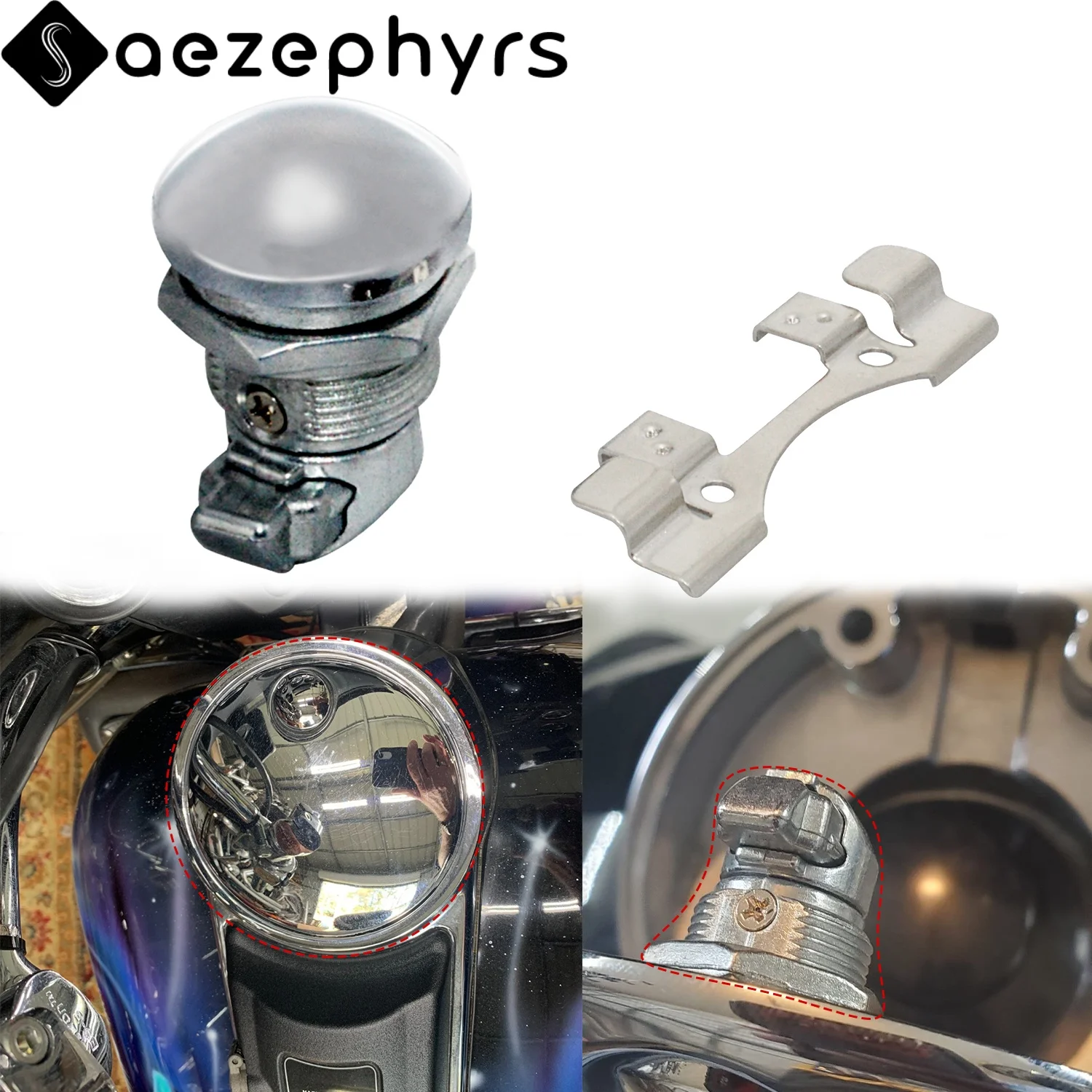 Motorcycle Accessories Fuel Door Latch Button Gasoline Cap Fuel Tank For Harley Touring Road Glide Street Electra Glide 1992-UP