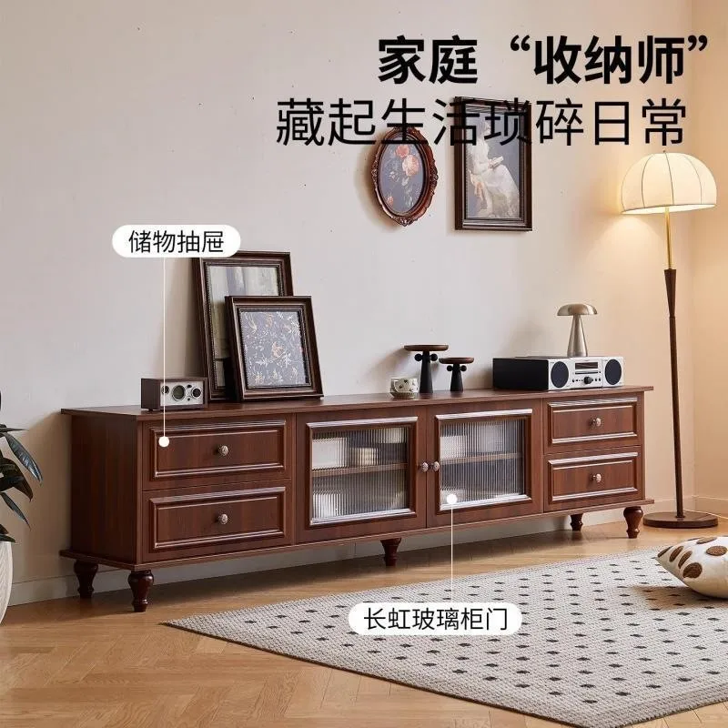 Solid wood TV cabinet: a classic floor-standing storage cabinet for home living rooms