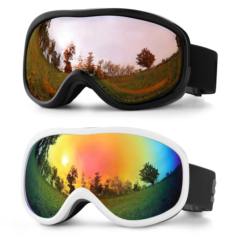 2024 Winter Sport Anti-fog Man Ski Glasses Mountain Women Snow Googles Magnetic Female Motocross Eyewear Outdoor Men Moto Masks