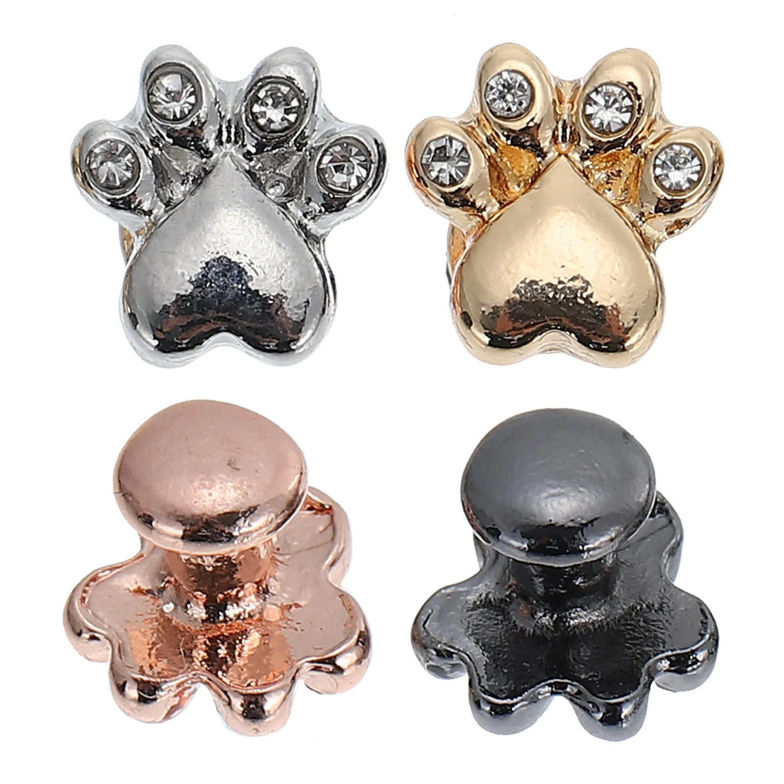 

4Pcs Watch Strap Decorative Rings Silicone Band Charms Premium Metal Silver Color Long-Lasting Non-Fade Exquisite Craftsmanship