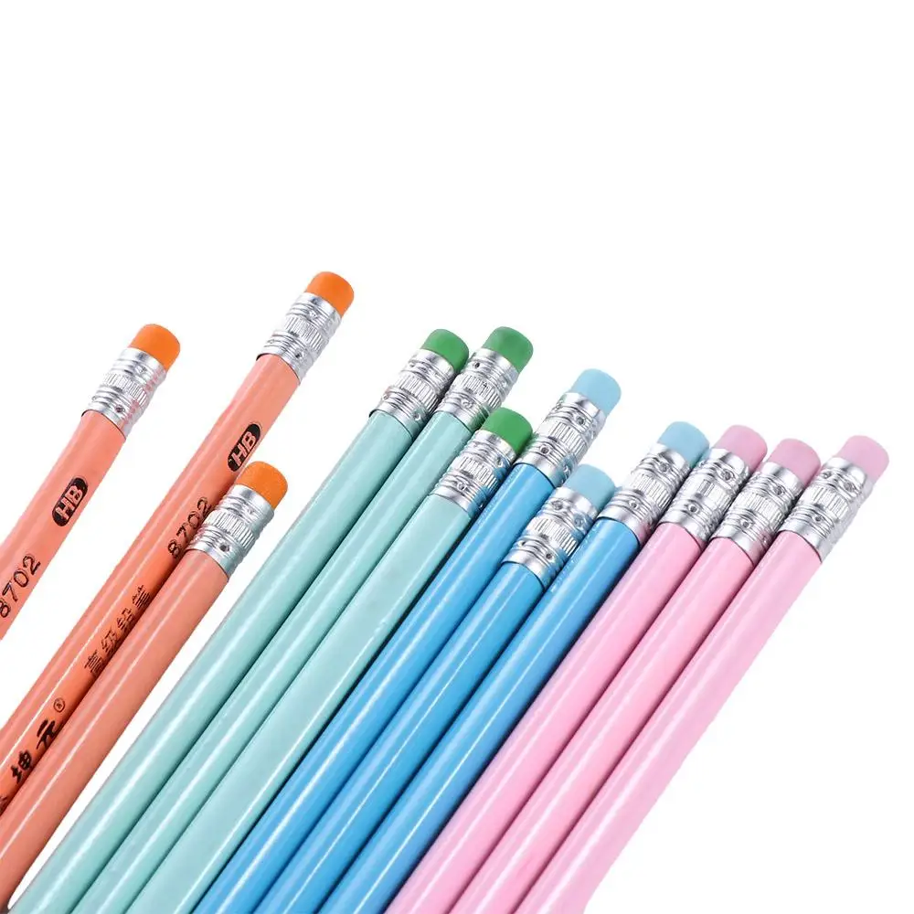 3Pcs Office 3 Piece Student Prize Drawing Children's with Eraser Student Pencil Pencil HB Pencil Kids Pencil