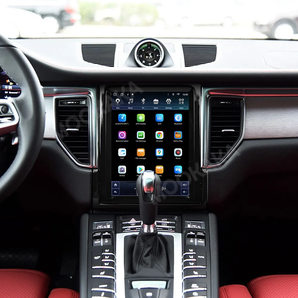 10,4 Zoll 8+256GB 4G Bildschirm Android 13.0 Für Porsche Macan 2013 - 2018 Tesla Autoradio Multimedia-Player CarPlay GPS Navi Headunit