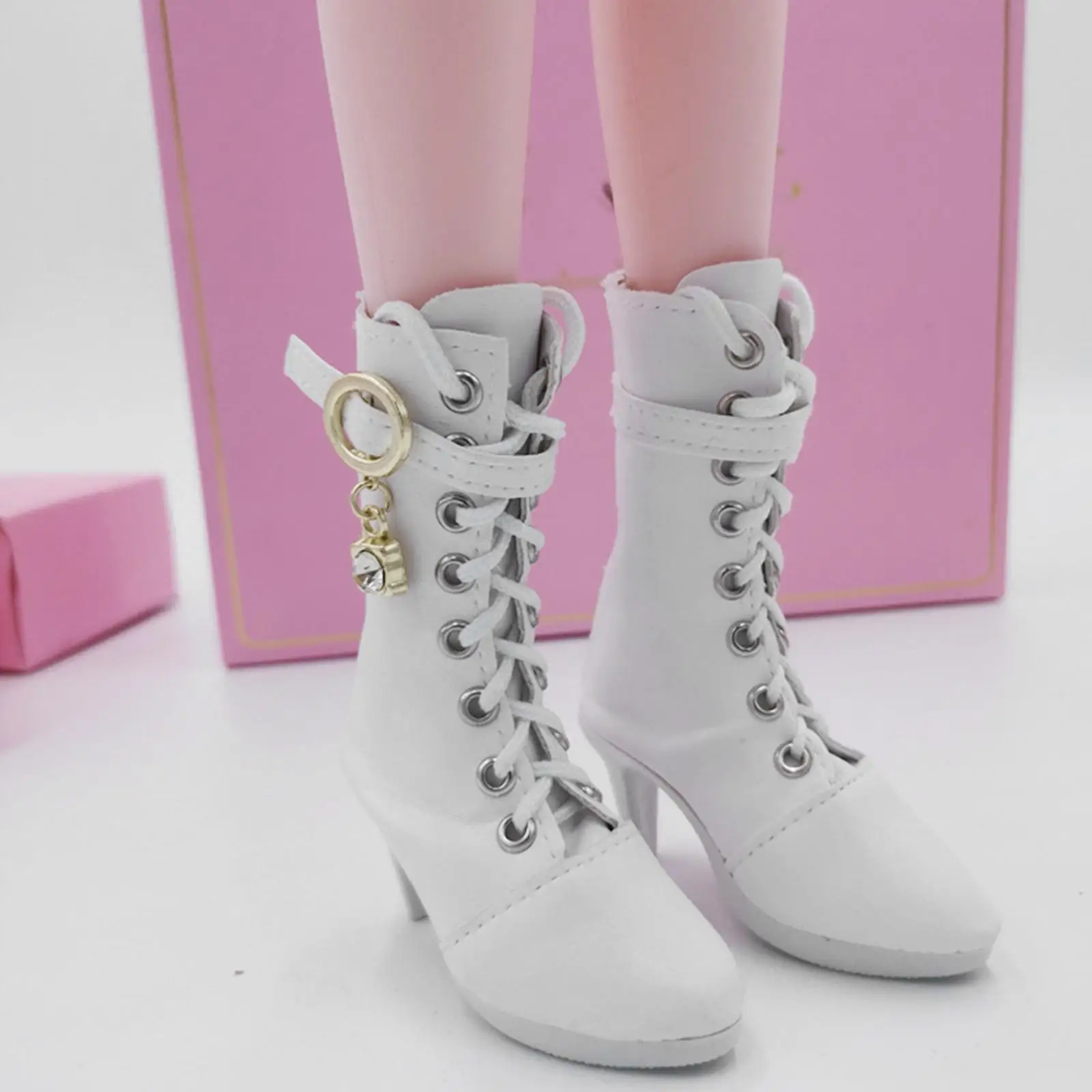 1/scarpe per bambole snodate scarpe in pelle PU da 7.5 cm di lunghezza per bambola BJD da 60cm 1/3