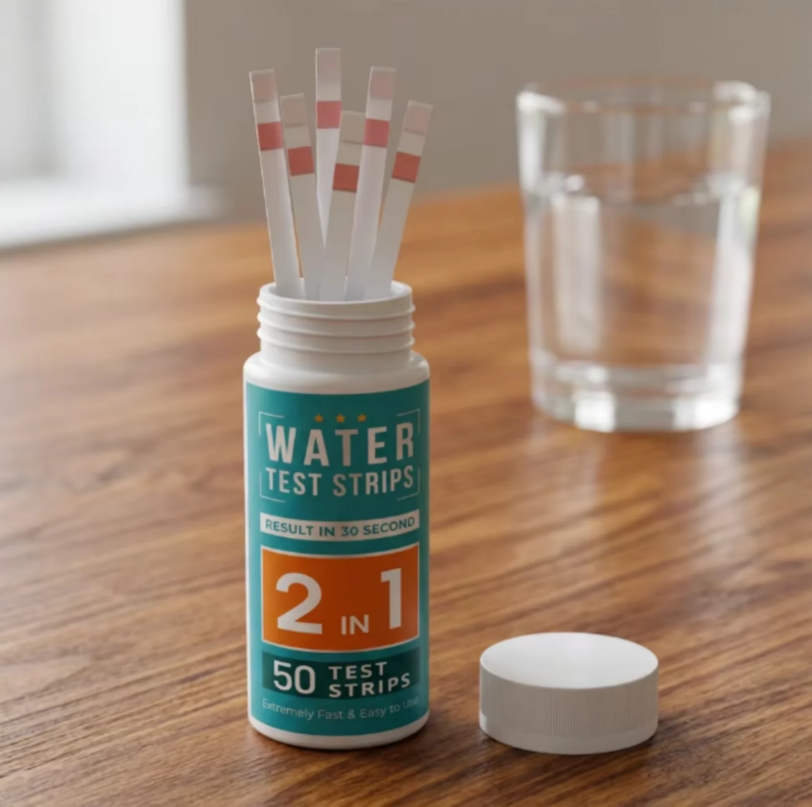 2 in 1 Water Test Strips 50PCS - Water Testing Kit recension och pris
